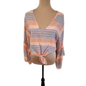 Women's Crop bell sleeve top by Lavender Field in a Small